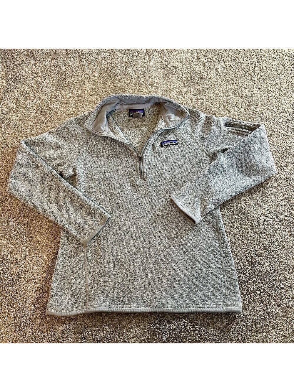Patagonia Better Sweater Jacket Womens Small Gray Fleece Full Zip Pockets Warm